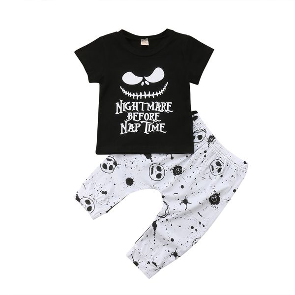 focusnorm newborn kids baby boys clothes set skull halloween t-shirt pants outfits casual clothes, White
focusnorm newborn kids baby boys clothes set skull halloween t-shirt pants outfits casual clothes, White