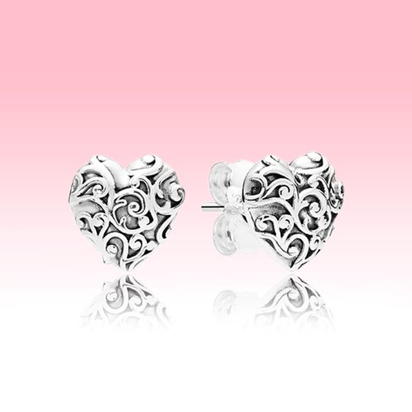retro 925 sterling silver stud earring women girls wedding jewelry original logo box for pandora love heart earrings, Golden;silver
retro 925 sterling silver stud earring women girls wedding jewelry original logo box for pandora love heart earrings, Golden;silver