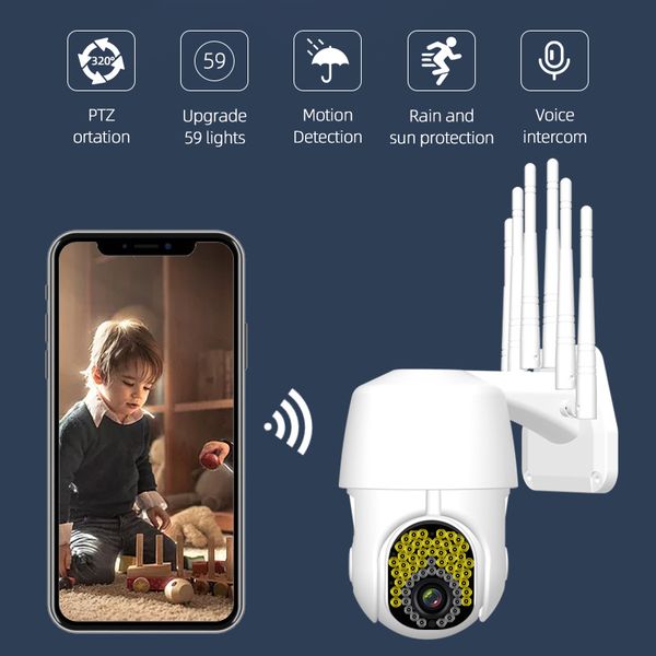 wireless wifi 1080p hd full color night vision motion detection alarm camera remote monitoring cctv outdoor waterproof camera
wireless wifi 1080p hd full color night vision motion detection alarm camera remote monitoring cctv outdoor waterproof camera