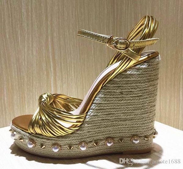 bohemia pearl platform gladiator sandals women metallic leather knot espadrille high heels pumps ladies summer wedges mary jane shoes, Black
bohemia pearl platform gladiator sandals women metallic leather knot espadrille high heels pumps ladies summer wedges mary jane shoes, Black