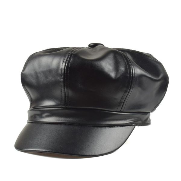 berets pu leather beret hat winter hats for women men painter sboy cap male vintage female black boinas england style, Blue;gray
berets pu leather beret hat winter hats for women men painter sboy cap male vintage female black boinas england style, Blue;gray