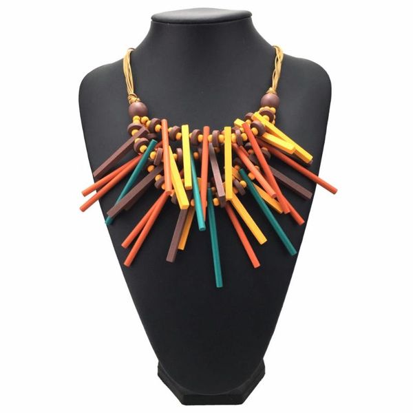 bohemian handmade wood statement necklace for women jewelry rope chain big wooden collar choker necklace 2020 uken, Golden;silver
bohemian handmade wood statement necklace for women jewelry rope chain big wooden collar choker necklace 2020 uken, Golden;silver