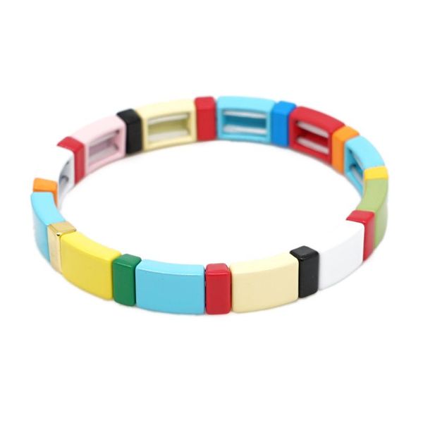 bd036 trendy fashion rainbow enamel bohemian bracelet handmade diy beaded stretch alloy couple bracelet for lovers jewelry, Black
bd036 trendy fashion rainbow enamel bohemian bracelet handmade diy beaded stretch alloy couple bracelet for lovers jewelry, Black