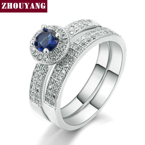 cluster rings silver color blue crystal ring set fashion wedding & engagement jewelry for women with austrian zyr506, Golden;silver
cluster rings silver color blue crystal ring set fashion wedding & engagement jewelry for women with austrian zyr506, Golden;silver