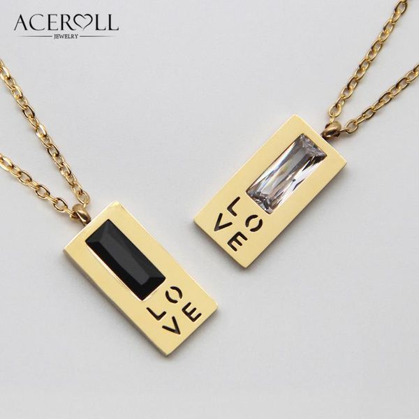 pendant necklaces aceroll fashion rectangular cz necklace with cubic zircon and love engraved design 2021, Silver
pendant necklaces aceroll fashion rectangular cz necklace with cubic zircon and love engraved design 2021, Silver