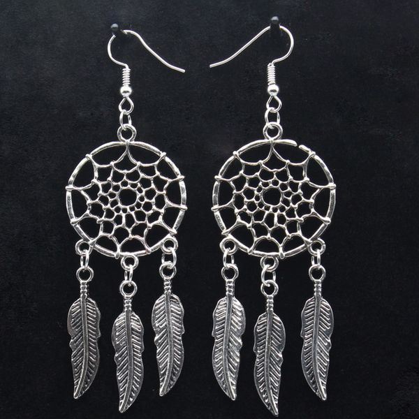dangle & chandelier amorui bohemia style dreamcatcher feather earrings silver color summner beach vintage fashion tassel drop for women
dangle & chandelier amorui bohemia style dreamcatcher feather earrings silver color summner beach vintage fashion tassel drop for women