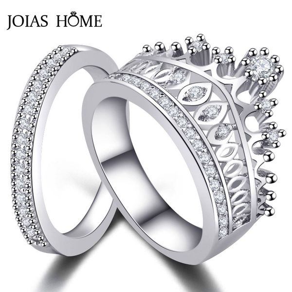 joiashome luxury rings for women silver 925 2pcs/lot crown shape zircon women fine jewelry wedding party wholesale gift, Golden;silver
joiashome luxury rings for women silver 925 2pcs/lot crown shape zircon women fine jewelry wedding party wholesale gift, Golden;silver
