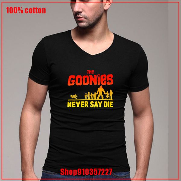 latest popularity the goonies never say die v-neck 180 gsm combed cotton new coming vintage natural cotton charismatic guy
latest popularity the goonies never say die v-neck 180 gsm combed cotton new coming vintage natural cotton charismatic guy