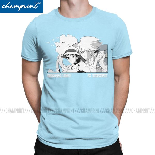 men t-shirts howl and sophie howl's moving castle novelty cotton tees ghibli miyazaki anime t shirt crew neck clothing gift idea
men t-shirts howl and sophie howl's moving castle novelty cotton tees ghibli miyazaki anime t shirt crew neck clothing gift idea
