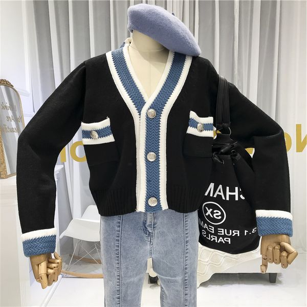 women's knits & tees autumn winter korean casual fashion v-neck knitted cardigan short sweaters women single breasted long sleeve knitw, White
women's knits & tees autumn winter korean casual fashion v-neck knitted cardigan short sweaters women single breasted long sleeve knitw, White