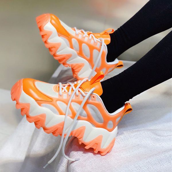 luminous dad shoes casual mesh women sneakers mixed colors women flats round toe lace-up sneakers thick sole women sneakers, Black
luminous dad shoes casual mesh women sneakers mixed colors women flats round toe lace-up sneakers thick sole women sneakers, Black