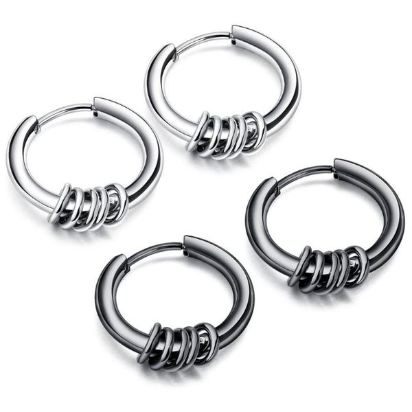 hoop & huggie punk earrings for men stainless steel black color fashion round circle clip ear jewelry, Golden;silver
hoop & huggie punk earrings for men stainless steel black color fashion round circle clip ear jewelry, Golden;silver