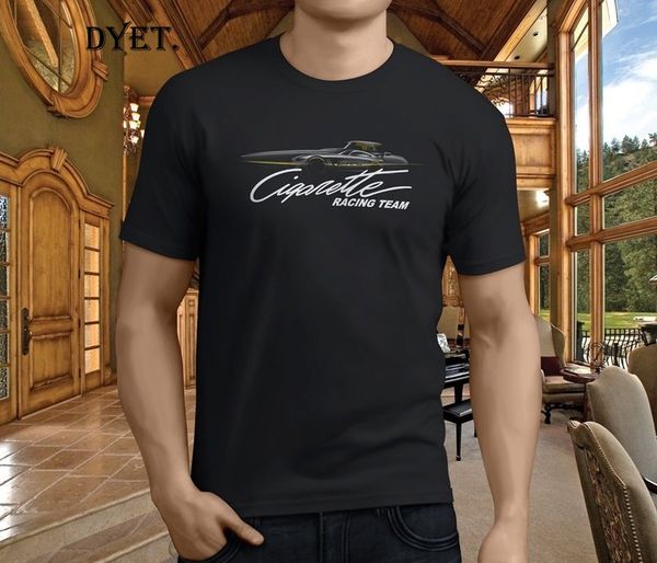 new cigarette racinger team speed boats powerboats men's black t-shirt size s-5xlnew t shirt spring summer