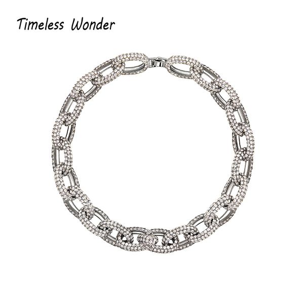 timeless wonder crystal zirconia chunky chains necklace women jewelry punk designer ins fancy statement runway gothic 3324, Golden;silver
timeless wonder crystal zirconia chunky chains necklace women jewelry punk designer ins fancy statement runway gothic 3324, Golden;silver