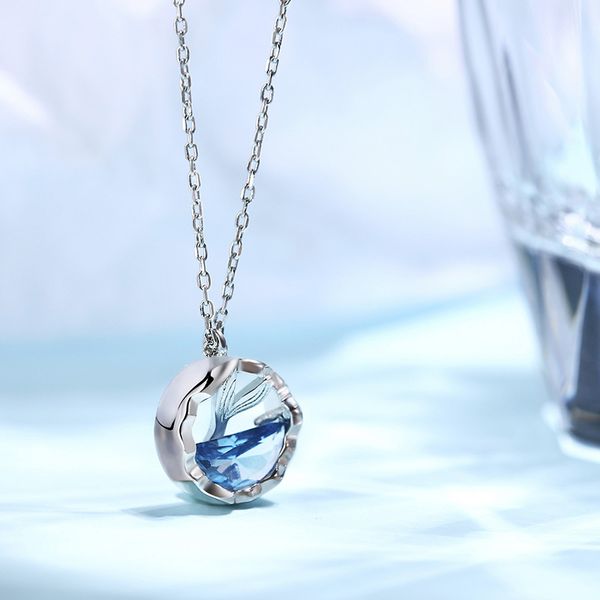 huitan new fashion delicate round pendent necklace for women ocean mermaid tail romantic love birthday anniversary gift jewelry, Silver
huitan new fashion delicate round pendent necklace for women ocean mermaid tail romantic love birthday anniversary gift jewelry, Silver