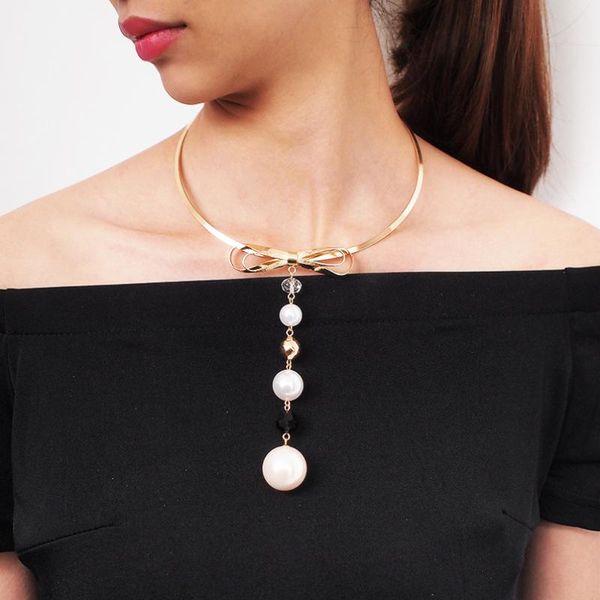 alloy knotted loop torques, statement choker necklaces amulet imitation pearl long pendants womens necklace jewelry, Silver
alloy knotted loop torques, statement choker necklaces amulet imitation pearl long pendants womens necklace jewelry, Silver