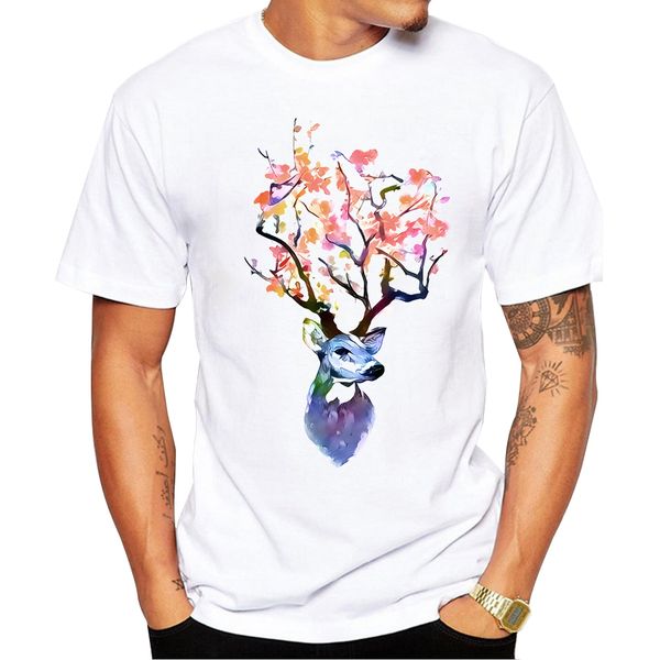 2018 new fashion summer men t shirt short sleeve deer art printed t-shirts casual cool tee
2018 new fashion summer men t shirt short sleeve deer art printed t-shirts casual cool tee