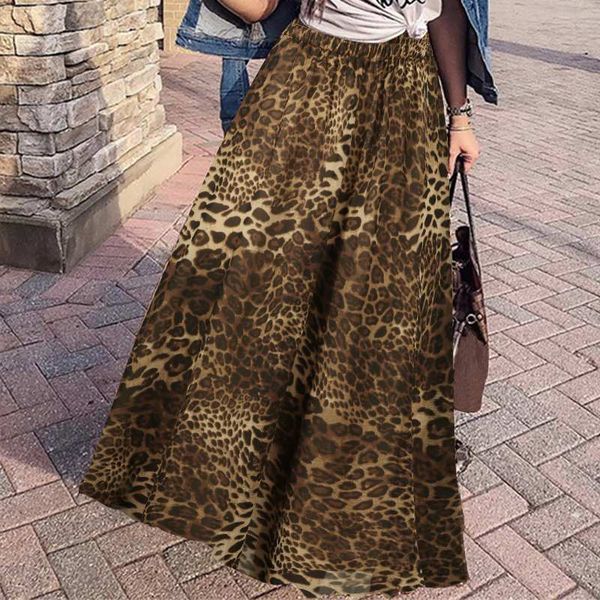 fashion long leopard skirts zanzea 2020 summer women high elastic waist printed skirts casual loose party beach skirt faldas 5xl, Black
fashion long leopard skirts zanzea 2020 summer women high elastic waist printed skirts casual loose party beach skirt faldas 5xl, Black