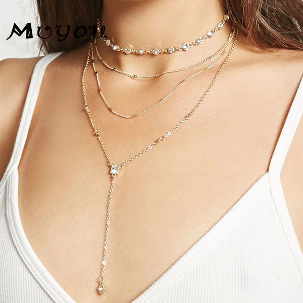 pendant necklaces fashion boho vintage choker for women crystal multilayer necklace jewelry valentine's day gift, Silver
pendant necklaces fashion boho vintage choker for women crystal multilayer necklace jewelry valentine's day gift, Silver