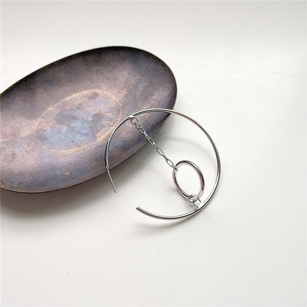 ruiyi real 925 sterling silver women geometric big circle hoop earrings girls korean style luxury minimalist swing chic earrings, Golden;silver
ruiyi real 925 sterling silver women geometric big circle hoop earrings girls korean style luxury minimalist swing chic earrings, Golden;silver