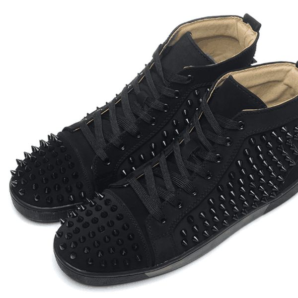 designer loubutin outdoor classic fashion sports jogging shoes, Black