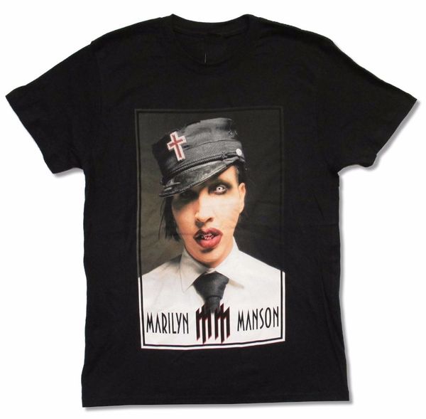 cotton men t-shirts tee classica short sleeve t-shirt marilyn manson "poster boy" black t-shirt new official t shirt
cotton men t-shirts tee classica short sleeve t-shirt marilyn manson "poster boy" black t-shirt new official t shirt