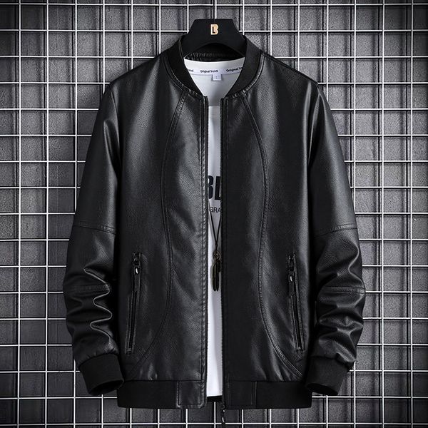 2020 new men's leather jackets spring fall casual leather coats plus sizes men's clothing men motorcycle jacket, Black
2020 new men's leather jackets spring fall casual leather coats plus sizes men's clothing men motorcycle jacket, Black