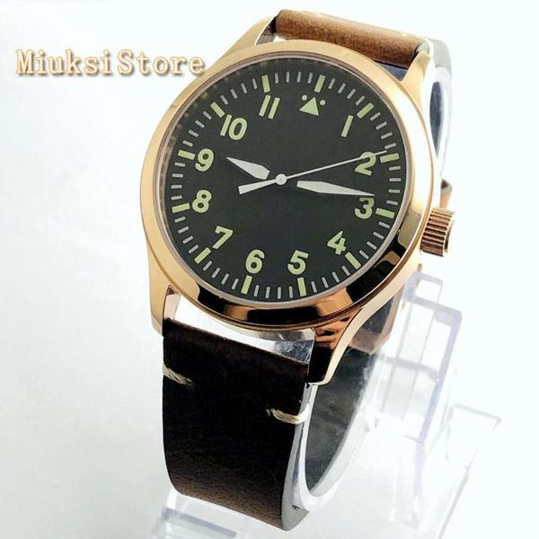 wristwatches 42mm corgeut rose gold case sapphire glass black dial automatic watch white mark luminous mens mechanical, Slivery;brown
wristwatches 42mm corgeut rose gold case sapphire glass black dial automatic watch white mark luminous mens mechanical, Slivery;brown
