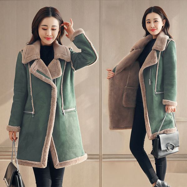women's fur & faux 2021 lamb fashion long jackets winter jacket women coat female warm parka coats pp269, Black
women's fur & faux 2021 lamb fashion long jackets winter jacket women coat female warm parka coats pp269, Black