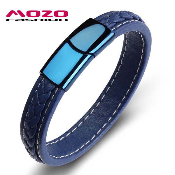 charm bracelets fashion 2021 men steel leather braided rope bracelet stainless magnetic clasp male blue jewelry ps2113, Golden;silver
charm bracelets fashion 2021 men steel leather braided rope bracelet stainless magnetic clasp male blue jewelry ps2113, Golden;silver