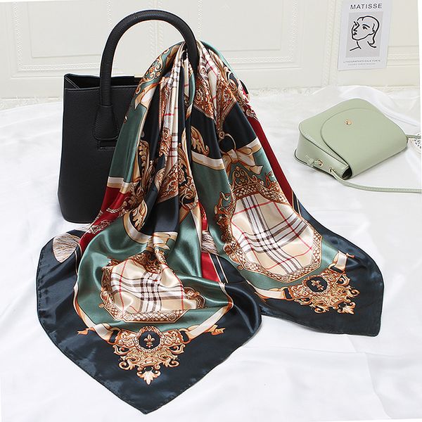 scarves 90 artificial silk printed scarf large square satin neckerchief all-match female, Blue;gray
scarves 90 artificial silk printed scarf large square satin neckerchief all-match female, Blue;gray