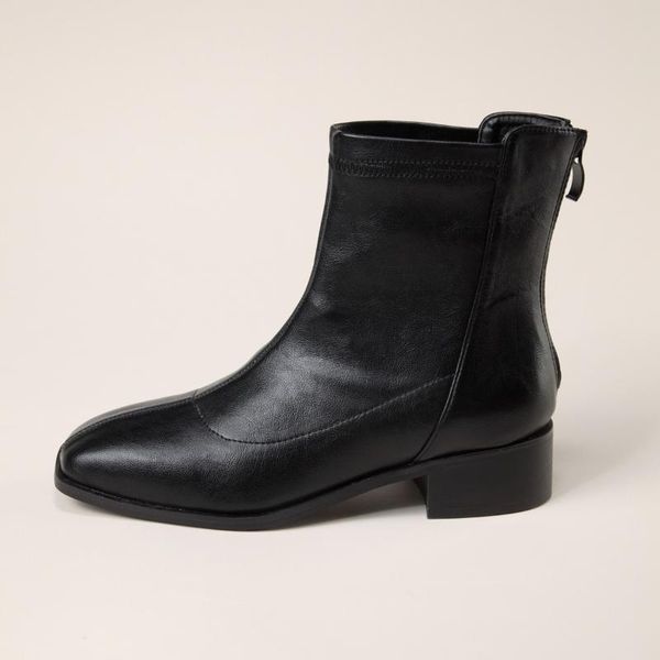 boots autumn winter women zipper square toe genuine leather woman short cotton ankle women's botas mujer 2021, Black
boots autumn winter women zipper square toe genuine leather woman short cotton ankle women's botas mujer 2021, Black