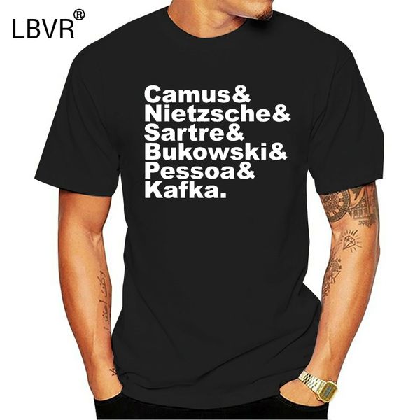 fashion men t shirts men camus nietzsche sartre bukowski pessoa kafka. white on black fitted tee
fashion men t shirts men camus nietzsche sartre bukowski pessoa kafka. white on black fitted tee