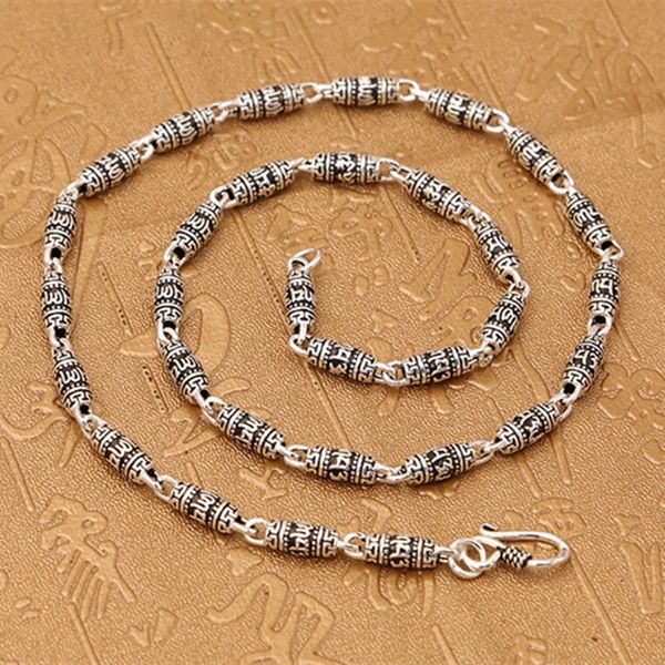 55g 100% 925 sterling silver jewelry choker necklace 5mm chain men&women gift thai silver mantra charms long necklace & pendant
55g 100% 925 sterling silver jewelry choker necklace 5mm chain men&women gift thai silver mantra charms long necklace & pendant