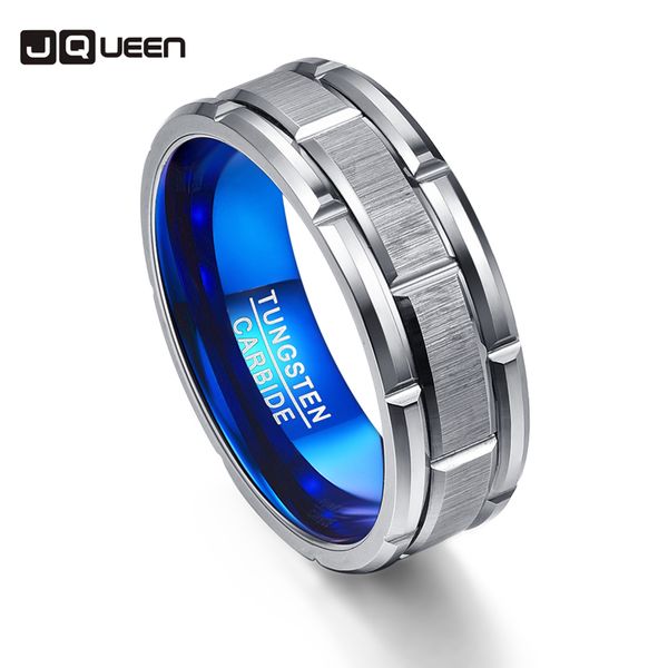 silver color tungsten carbide anillos blue inner ring scrub groove men rings male fashion wedding jewelry, Golden;silver
silver color tungsten carbide anillos blue inner ring scrub groove men rings male fashion wedding jewelry, Golden;silver
