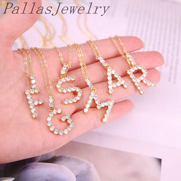 10pcs fashion metal jewelry link chain and clear cz micro pave 26 intitial letter charm pendant necklaces, Silver
10pcs fashion metal jewelry link chain and clear cz micro pave 26 intitial letter charm pendant necklaces, Silver