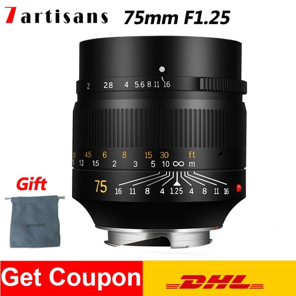 camera lens 7artisans 75mm f1.25 portrait lente fixed fucus lens m-mount for leica m-m m240 m3 m5 m6 m7 m8 m9 m9p m10
camera lens 7artisans 75mm f1.25 portrait lente fixed fucus lens m-mount for leica m-m m240 m3 m5 m6 m7 m8 m9 m9p m10