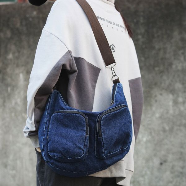 2020 autumn new denim double-pocket fashion women's bag single shoulder large capacity crossbody bag b014
2020 autumn new denim double-pocket fashion women's bag single shoulder large capacity crossbody bag b014