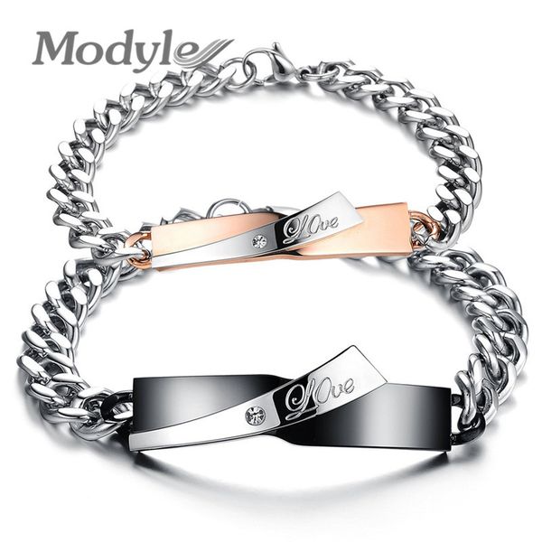 modyle 2020 new fashion couple bracelets stainless steel bracelets for women men jewelry customized named bracelet, Black
modyle 2020 new fashion couple bracelets stainless steel bracelets for women men jewelry customized named bracelet, Black
