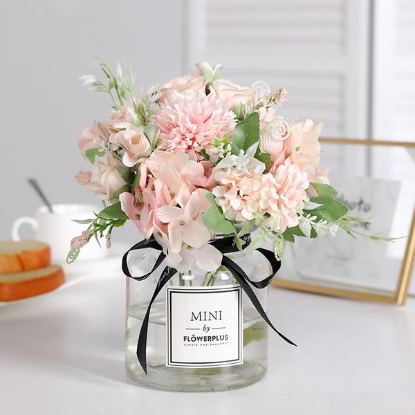 glass bottle simulation rose gerbera daisy artificial plastic flower wedding home decoration decoration room
glass bottle simulation rose gerbera daisy artificial plastic flower wedding home decoration decoration room