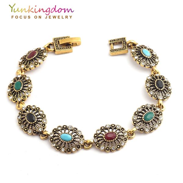 bangle yunkingdom unique style colorful jewelry, gold color vintage bracelets ,antique anniversary gifts yun0676, Black
bangle yunkingdom unique style colorful jewelry, gold color vintage bracelets ,antique anniversary gifts yun0676, Black