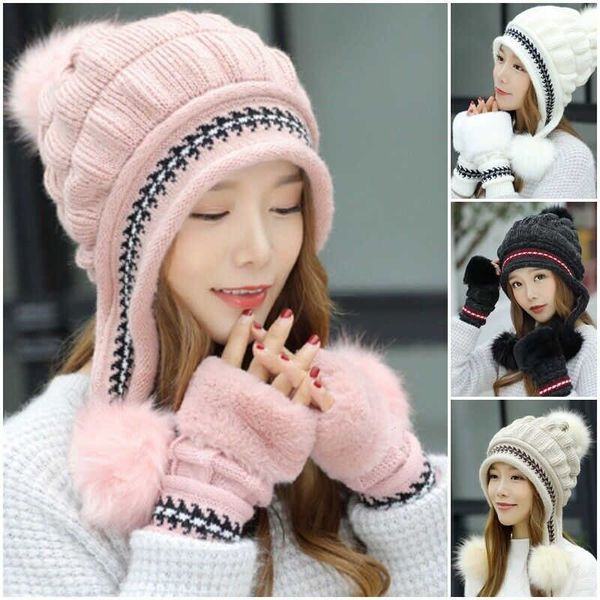 beanie/skull caps hat + gloves women thicken gift winter knitted crochet warm xmas beanie, Blue;gray
beanie/skull caps hat + gloves women thicken gift winter knitted crochet warm xmas beanie, Blue;gray