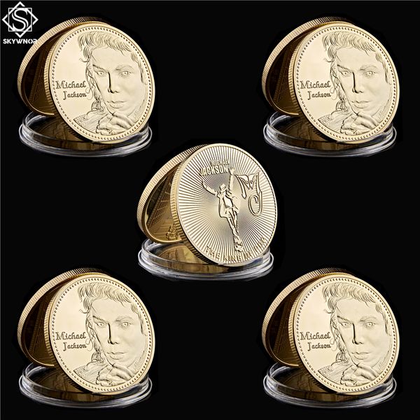 5pcs usa super music star the king of pop craft young michael jackson 1oz gold plated souvenir coin
5pcs usa super music star the king of pop craft young michael jackson 1oz gold plated souvenir coin