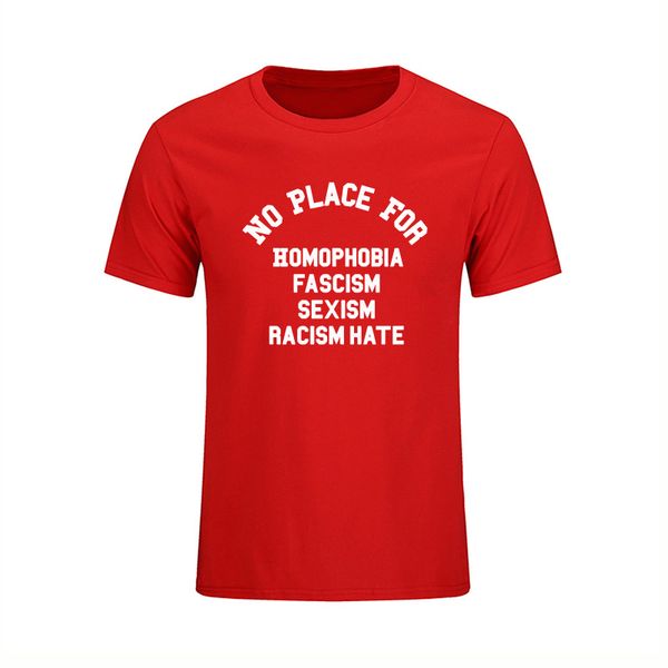 no place for homophobia sexism racism hate letters printed t shirt men summer casual gay lgbt tee shirt camisetas
no place for homophobia sexism racism hate letters printed t shirt men summer casual gay lgbt tee shirt camisetas