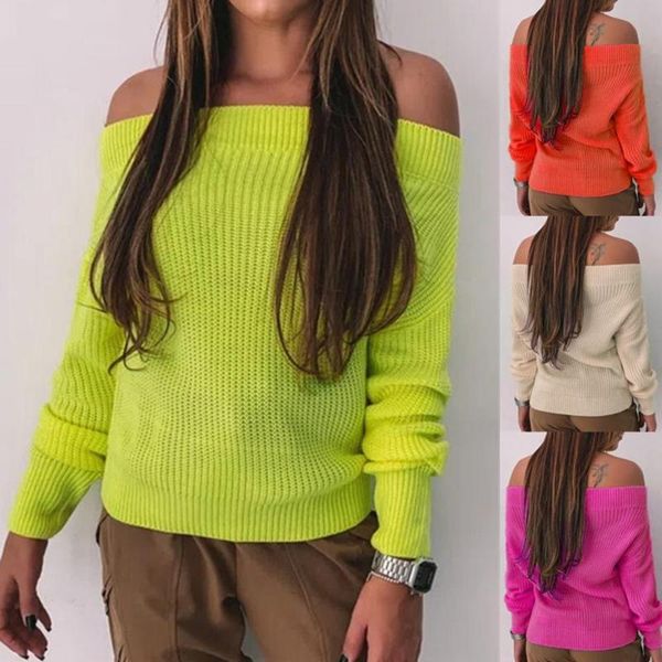 new chandail manche longue femme off shoulder sweater knit casual pullover jumper moda mujer 2020 pulls femme automne hiver, White;black
new chandail manche longue femme off shoulder sweater knit casual pullover jumper moda mujer 2020 pulls femme automne hiver, White;black