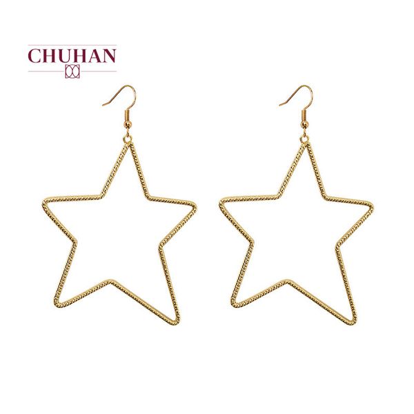 stud chuhan 2021 trendy exaggerate five-pointed stars big earrings women gold fashion femmes party feast earring c98, Golden;silver
stud chuhan 2021 trendy exaggerate five-pointed stars big earrings women gold fashion femmes party feast earring c98, Golden;silver