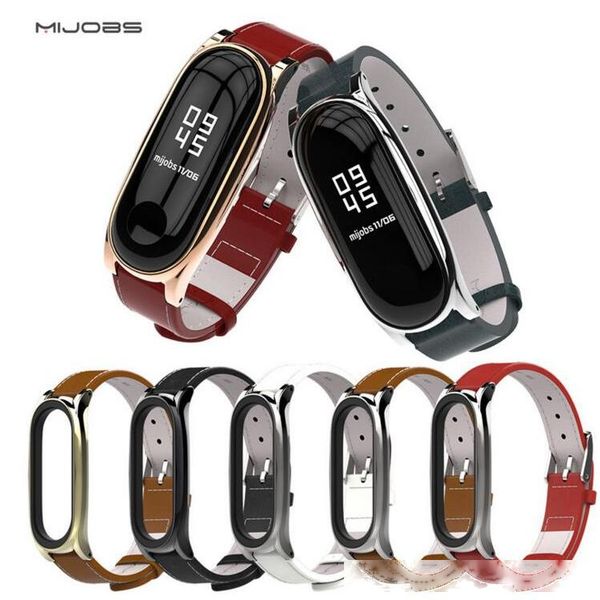 mijobs genuine leather watchband stainless steel buckle clasp watch band leather strap for xiaomi miband3
mijobs genuine leather watchband stainless steel buckle clasp watch band leather strap for xiaomi miband3