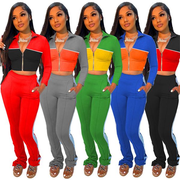 women panelled tracksuit 2 piece set long sleeve jacketleggings contast color jogger suits fall winter casual outfits sportswear 3818, White
women panelled tracksuit 2 piece set long sleeve jacketleggings contast color jogger suits fall winter casual outfits sportswear 3818, White