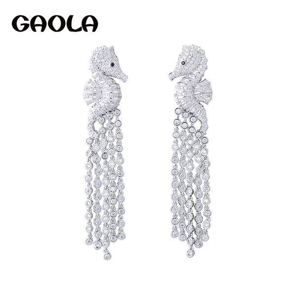 gaola women fashion long tassel clear white micro pave setting dangle earring cubic zirconia hippocampus earrings gle6269, Silver
gaola women fashion long tassel clear white micro pave setting dangle earring cubic zirconia hippocampus earrings gle6269, Silver
