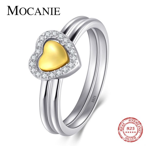 cluster rings mocanie fashion 925 sterling silver sparkling zircon stackable love hearts finger ring for women wedding engagement jewelry gi, Golden;silver
cluster rings mocanie fashion 925 sterling silver sparkling zircon stackable love hearts finger ring for women wedding engagement jewelry gi, Golden;silver